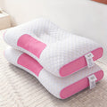 Purchase One And Receive Another at No Cost, Two Soft Woven Neck Massage Pillows for Couples - Featuring Adjustable Ergonomic, High-Quality Pillow Core, And a Removable Pillowcase for Enhanced Sleeping Comfort.
